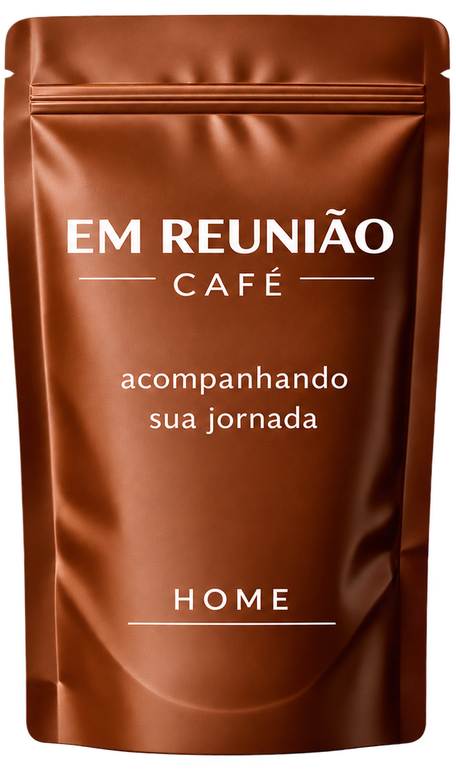 Embalagem marrom Em Reunião Café Home